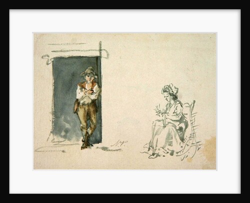 Figure studies, boy standing by Nicholas Pocock