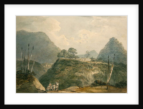 Mountainous landscape with river by Samuel Davis
