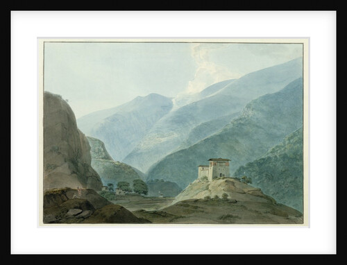 Chukha Casle in Bhutan, 1783 by Samuel Davis