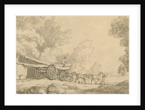 A Timber Wagon, c.1790 by Thomas Rowlandson