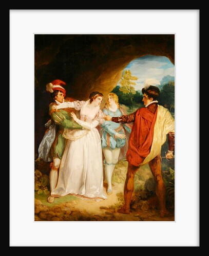 Valentine rescuing Silvia from Proteus by Francis Wheatley