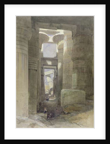 The Great Temple of Amon Karnak, the Hypostyle Hall, 1838 by David Roberts