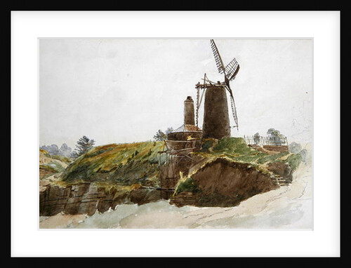 Landscape with Windmill by Thomas Creswick