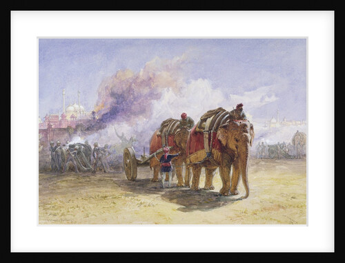 Elephant Battery, 1864 by William 'Crimea' Simpson