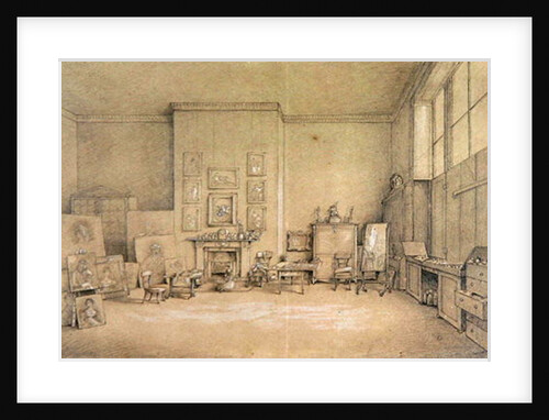 Sir Thomas Lawrence's Studio; 65 Russell Square, London, 1824 by Emily Calmady