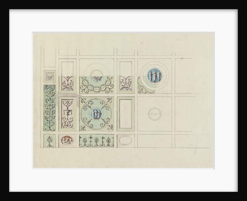 Design for the ceiling of the Eating Parlour, Headfort House by Robert Adam