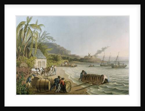 Carting and Putting Sugar Hogsheads on Board' by William Clark