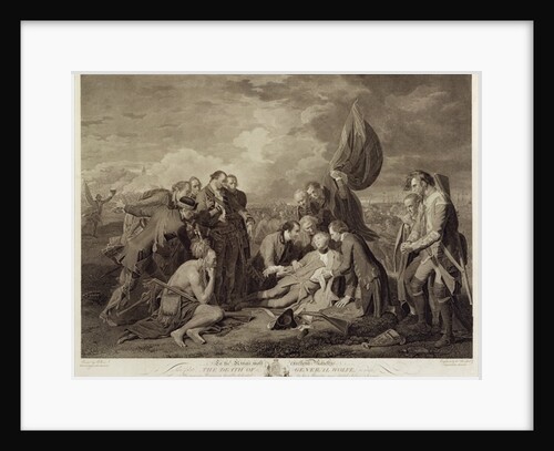 The Death of General Wolfe, engraved by William Woollett c.1776 by Benjamin (after) West