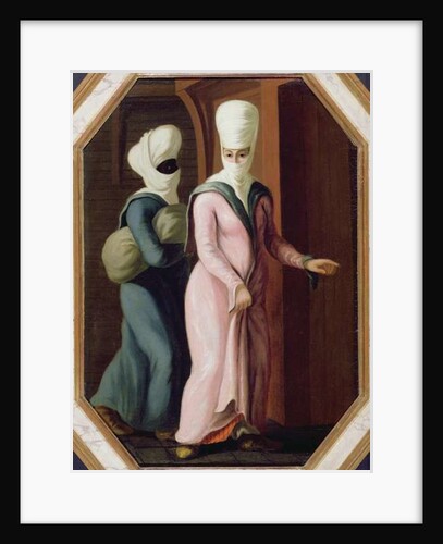 A Turkish Lady going with her slave to the Bath by Francis Smith