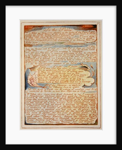 To the Public... by William Blake