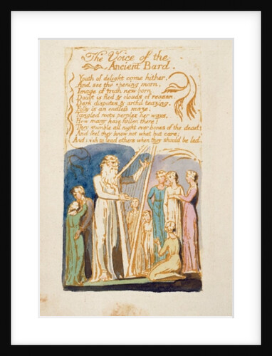 The Voice of the Ancient Bard by English School