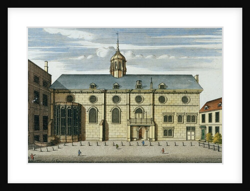 Premier Map of London and Suburbs: The Bank of England in ye Poultry, 1724 by English School