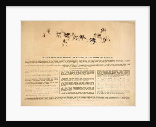 Key to 'Chelsea Pensioners Reading the Gazette of Waterloo', 1829 by David (after) Wilkie