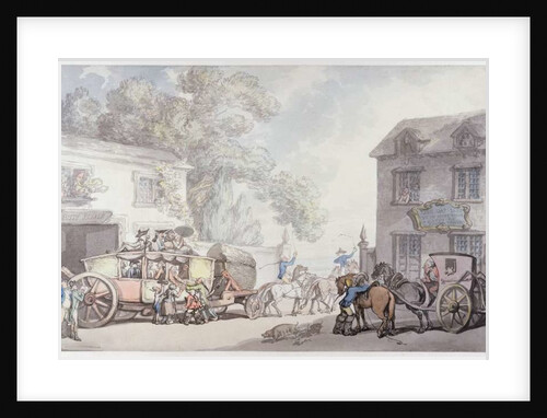 Travelling in France, c.1790 by Thomas Rowlandson