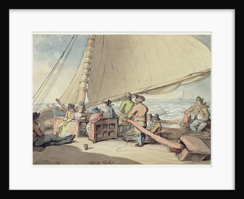 A Dutch Packet in a Rising Breeze, 1791 by Thomas Rowlandson