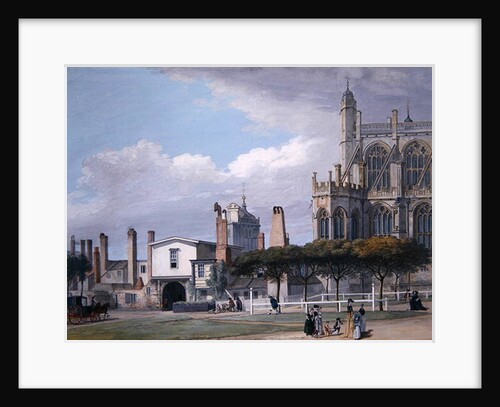 St George's Chapel, Windsor, and the entrance to the Singing Men's Cloister, c.1768 by Paul Sandby