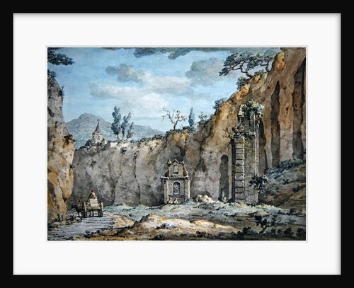 Oxcart in the Grotto at Posillipo, c.1770 by William Marlow