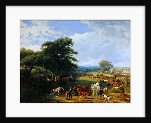 Lord River's Stud Farm, Stratfield Saye, 1807 by Jacques-Laurent Agasse