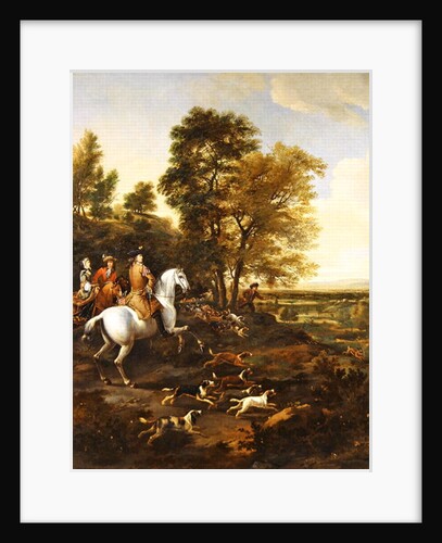 Hare Hunting, c.1690 by Jan Wyck