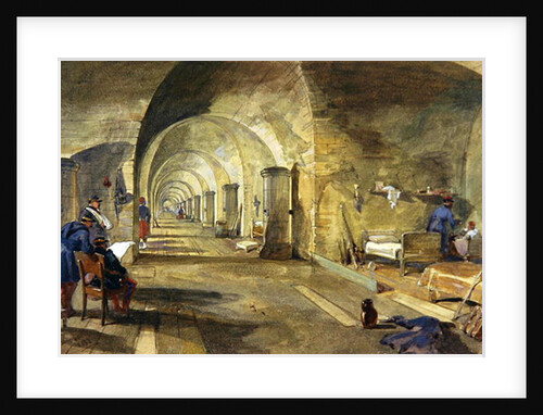 Interior of Fort Nicholas, Sebastopol, Crimea by William 'Crimea' Simpson
