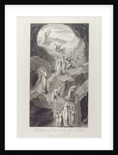 The Descent of Man into the Vale of Death, pl.8 by William Blake