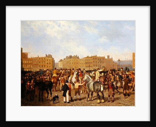 Old Smithfield Market, London, 1824 by Jacques-Laurent Agasse