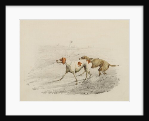 Two Pointers, facing left by Henry Thomas Alken