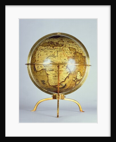 Terrestrial globe by Martin Waldsemuller
