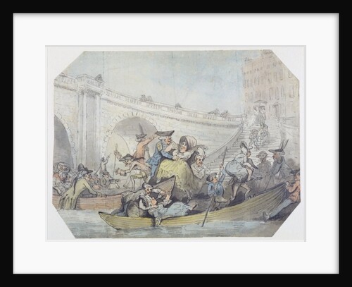 The Arrival of Ferries at London Bridge by Thomas (after) Rowlandson