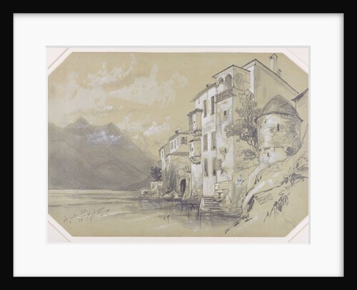 St. Giulio, Orta, 26 September 1837, 1837 by Edward Lear