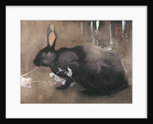 A Black Rabbit by Joseph Crawhall