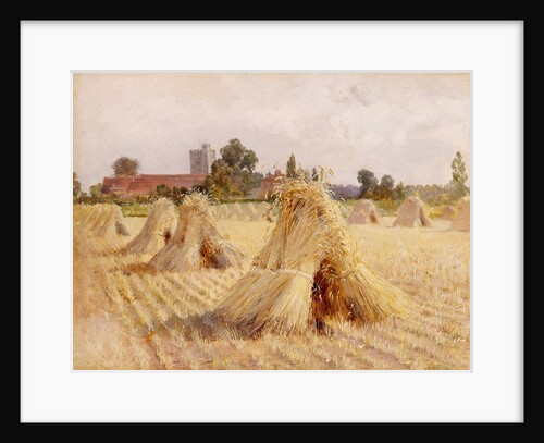 Eton College from Datchet Road by Heywood Hardy