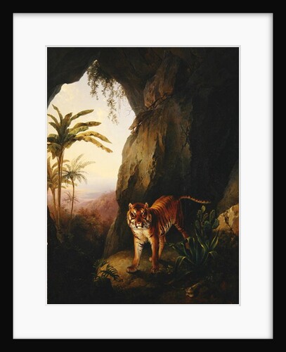 Tiger in a cave, c.1814 by Jacques-Laurent Agasse