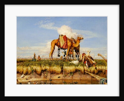 On the Banks of the Nile, Upper Egypt, 1876 by John Frederick Lewis