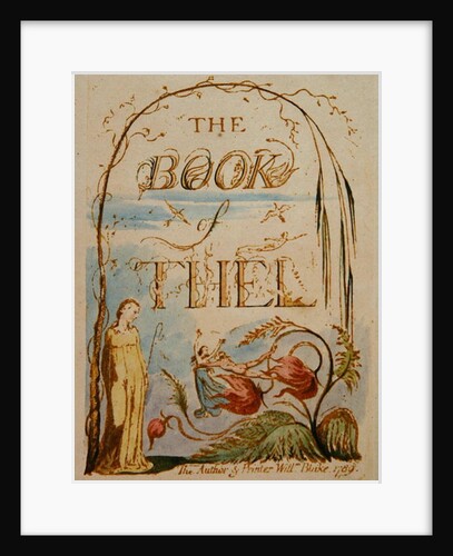 The Book of Thel, plate 2, 1789 by William Blake
