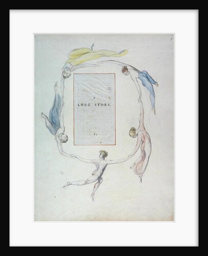 A Long Story, design 23r from 'The Poems of Thomas Gray', 1797-1798 by William Blake
