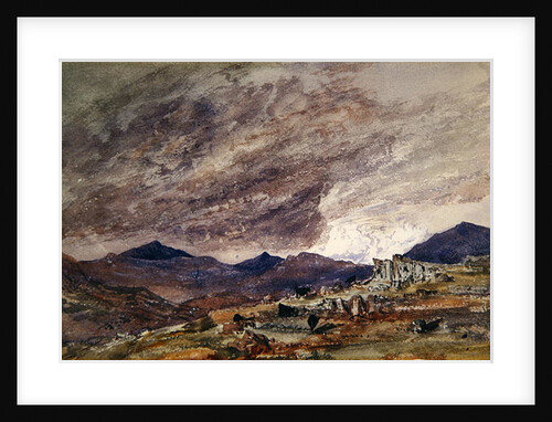 Mountainous Landscape with Stormy Sky by Barbara Leigh Smith Bodichon