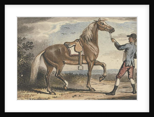 Stable Boy Holding a Horse in a Landscape by John Collet