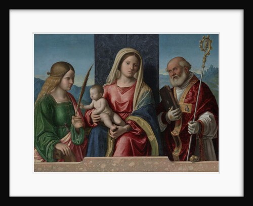 Virgin and Child with Saints Catherine and Nicholas, 1510-17 by Giovanni Battista Cima da Conegliano