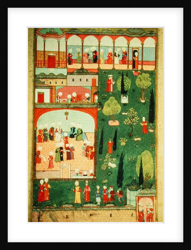 H 1524 f.242r Council of ministers at Topkapi Palace by Turkish School