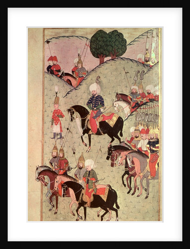 TSM H.1339 Sultan Selim II riding between Kotahia and Belgrade to rejoin the Imperial Army, 1584-89 by Turkish School