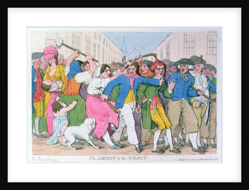 The Liberty of the Subject, publ. by H. Humphrey, October 15th 1779 by James Gillray
