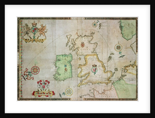 Map showing the route of the Armada fleet by Robert Adams