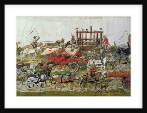 Artillery train of Maximilian I by German School