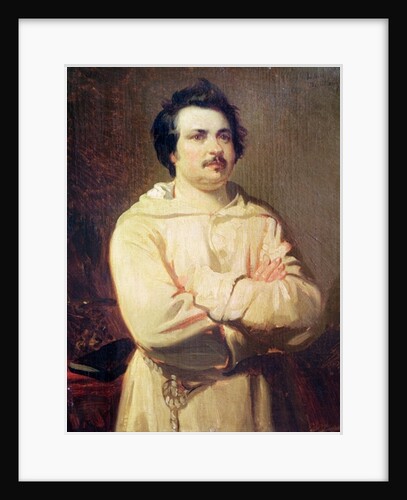 Honore de Balzac in his Monk's Habit, 1829 by Louis Boulanger