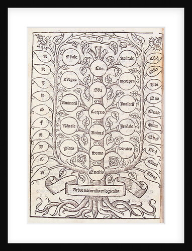 Celestial ladder from 'De Nova Logica' by Ramon Llull c.1512 by Spanish School