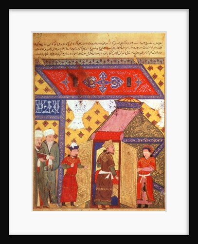 Ms. Supp. Pers. 1113 fol.239 Pavilion tents erected by Ghazan Khan in 1302 by Persian School