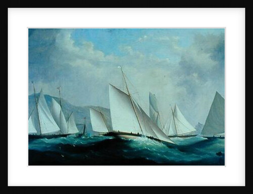Preparing for the Start, Dart Yacht Club Regatta, 1868 by H. Forrest