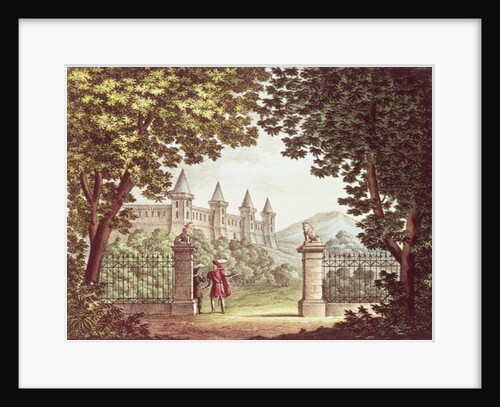 The Gardens of Windsor Castle, set design for the opera 'Anna Bolena' by Alessandro Sanquirico