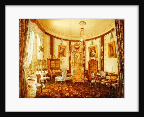 Drawing room of the Chateau de Sache by French School